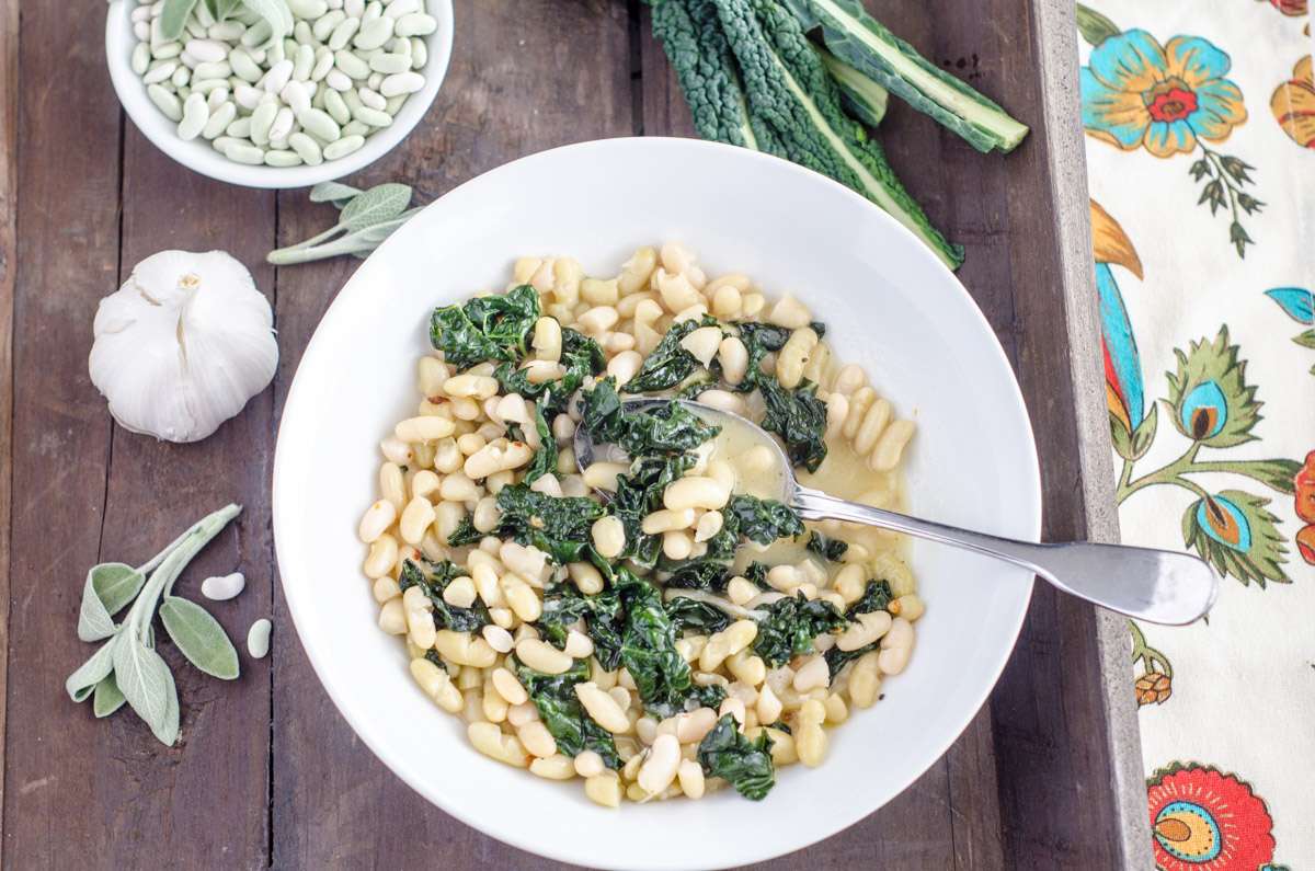 Tuscan kale and white beans.